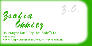 zsofia oppitz business card